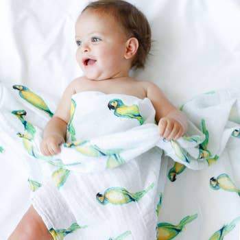 ORGANIC SWADDLE - PARROT