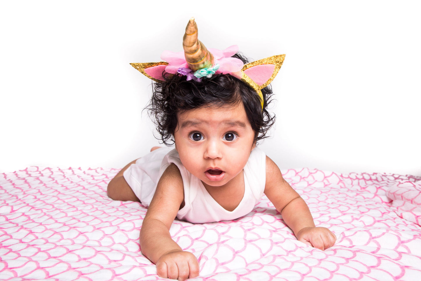 ORGANIC SWADDLE - PINK RAINBOW