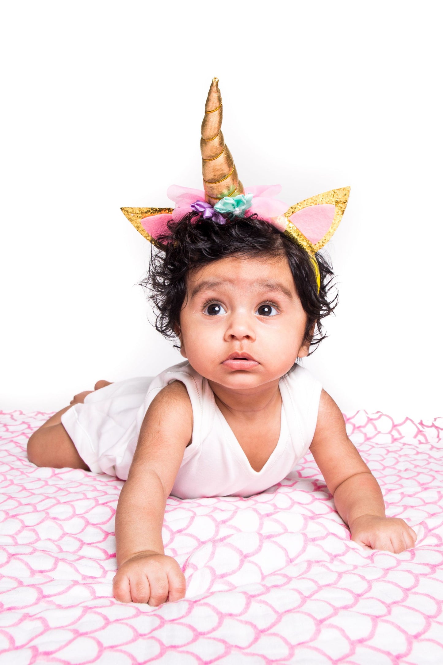 ORGANIC SWADDLE - PINK RAINBOW