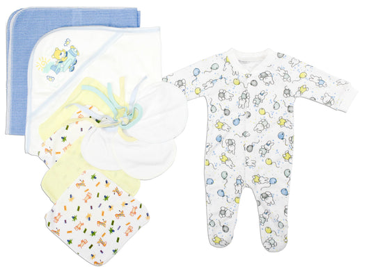 Bambini Newborn Baby Boys 10 Pc Layette Baby Shower Gift Set