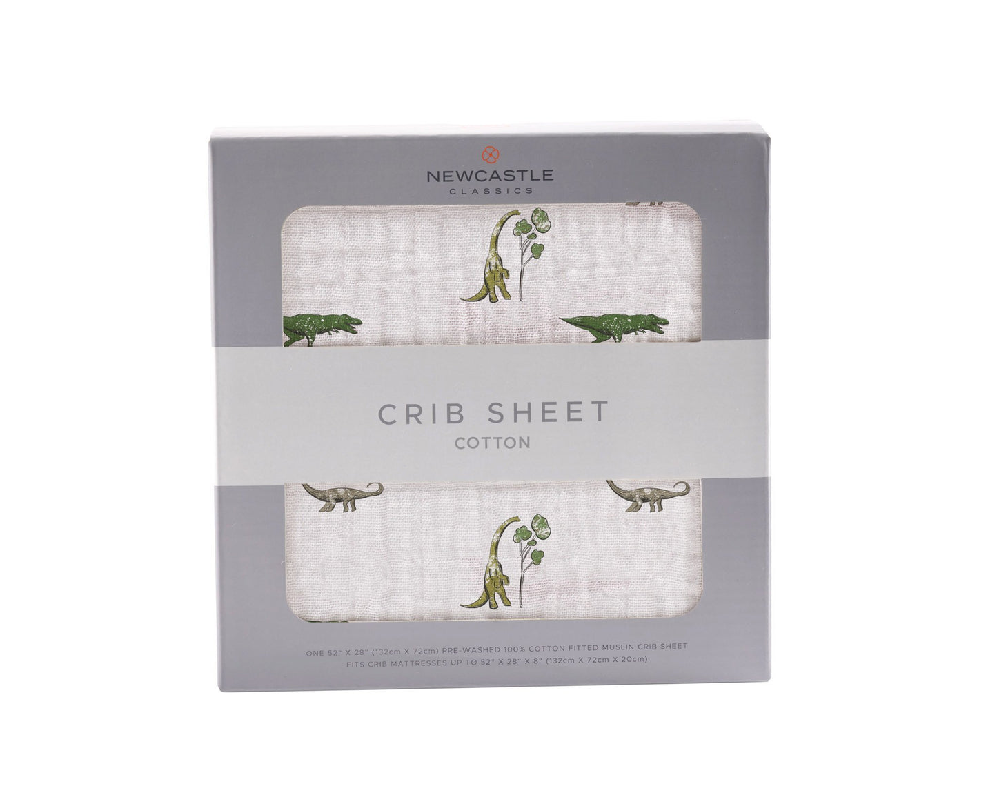 Dino Days Cotton Muslin Crib Sheet
