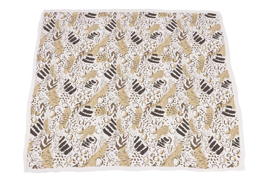 Hungry Giraffe and Animal Print Bamboo Muslin Newcastle Blanket